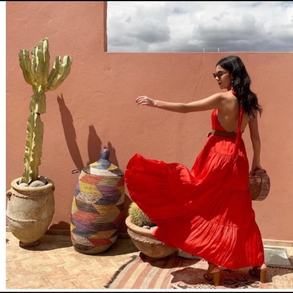 Zara red halter top red dress SaSh is MISSING - Picture 5 of 5